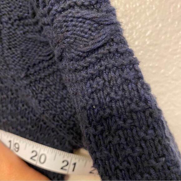 H&M Cotton toggle long Cardigan shawl chunky grandpa fisherman sailor sweater M - Picture 8 of 10